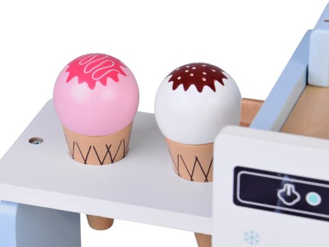 Drewniana Kawiarnia Lodziarnia - Zestaw Zabawowy z Desery Lody