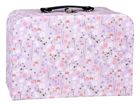 KWIECISTY Domek dla lalek w zamykanej walizce + drewniane mebelki