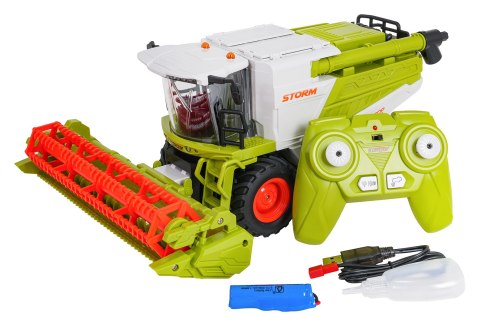 Kombajn zdalnie sterowany 1:24 Zielony