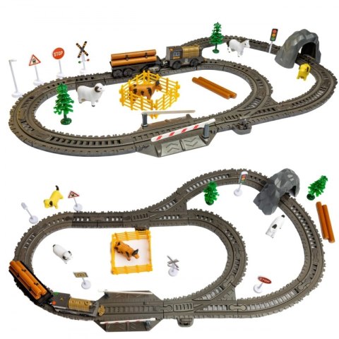 Kolejka Elektryczna Lokomotywa Retro Farma Tor XL 66 el.