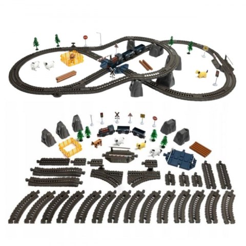 Kolejka Elektryczna Lokomotywa Towarowa Tor XXL 90 el.