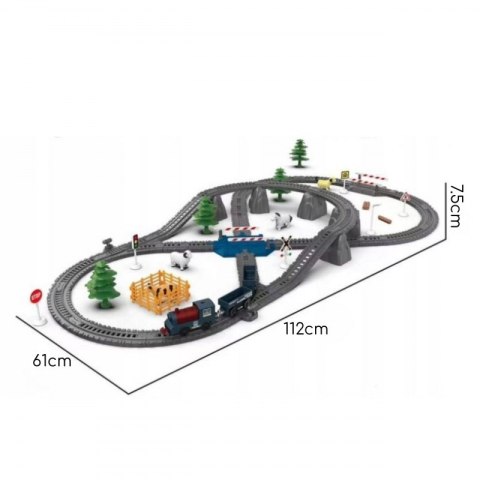 Kolejka Elektryczna Lokomotywa Towarowa Tor XXL 90 el.