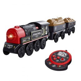 Lokomotywa Elektryczna Zdalnie Sterowana Kolejka Retro Wagony 4 el.