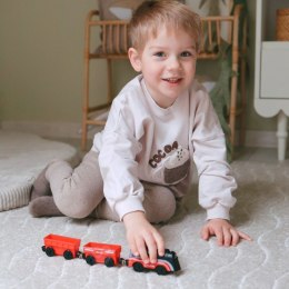 Zestaw Elektryczna Kolejka Lokomotywa Tor Farma Zwierzęta 70 el.