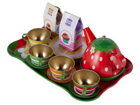 Zestaw Kawowy, do Parzenia Herbaty Kawy Czajnik Filiżanki + Akcesoria 17 el.