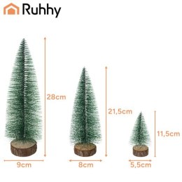 Choinka świąteczna- zestaw 3szt. Ruhhy 27091