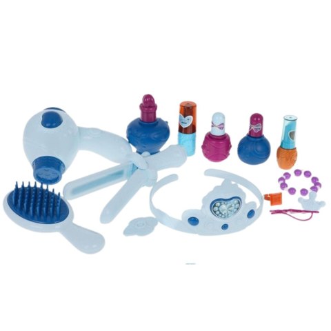 Interaktywna Toaletka Lodowej Księżniczki Lustro Stołek Akcesoria