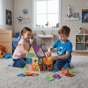 Klocki magnetyczne konstrukcyjne domek autko przyczepka 106 elementów