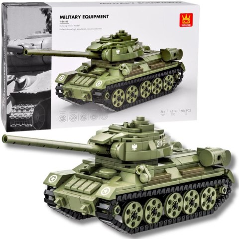 Klocki techniczne CZOŁG T-34-85 polski model 604ele ZA5675
