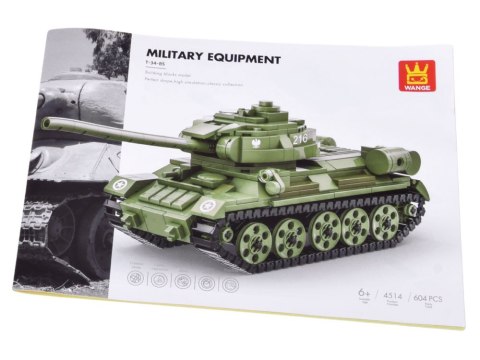 Klocki techniczne CZOŁG T-34-85 polski model 604ele ZA5675
