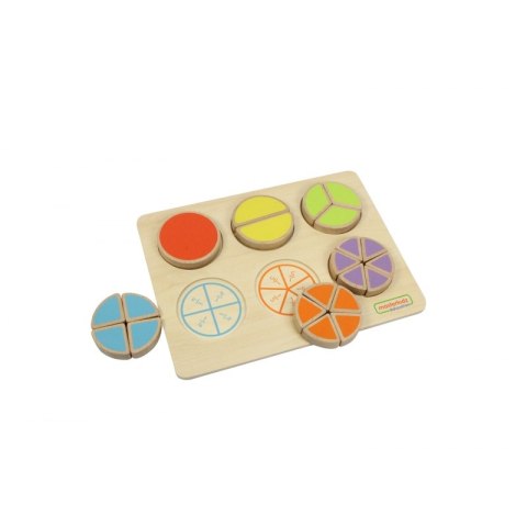 MASTERKIDZ Drewniana Układanka Matematyczna Ułamki