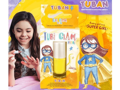 Tuban Tubi Glam lakier do paznokci dla dzieci Żółty Perłowy 5ml ZA6119