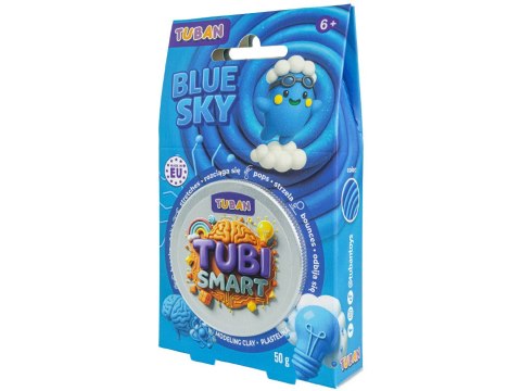 Tubi Smart plastelina sensoryczna Blue Sky rozciąga się strzela odbija się