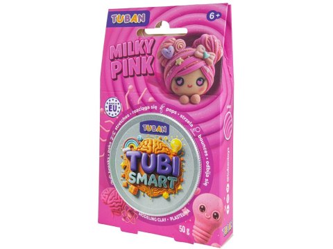 Tubi Smart plastelina sensoryczna Milky Pink rozciąga się strzela odbija się