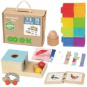 GREEN Box Pudełko XXL Montessori Edukacyjne 6w1 Sensoryczne 7-8 Miesięcy 26el. FSC