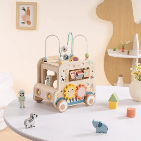 GREEN Drewniana Kostka Aktywności Samochód Terenowy Safari FSC