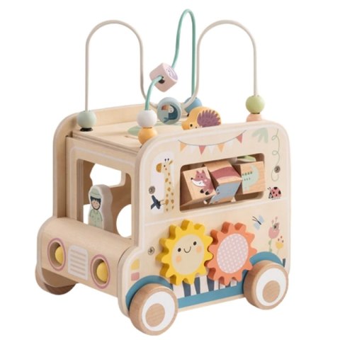 GREEN Drewniana Kostka Aktywności Samochód Terenowy Safari FSC