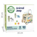 GREEN Drewniana Kostka Aktywności Samochód Terenowy Safari FSC