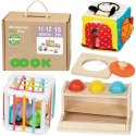 GREEN Pudełko Box 5w1 Montessori Edukacujny 11-12M FSC