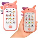 Dziecięcy Telefon Edukacyjny Światła Dźwięki Melodie Różowy