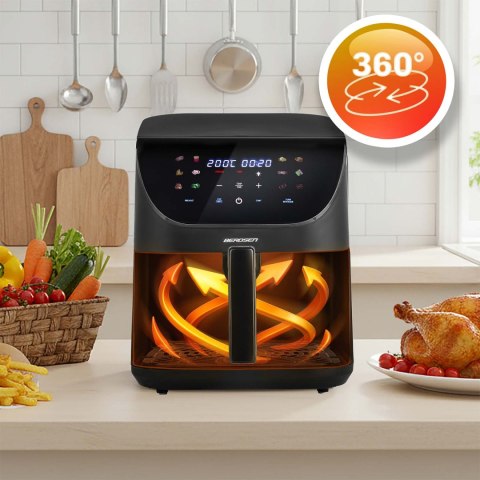 Frytkownica beztłuszczowa Air fryer Berdsen BD-660 czarna