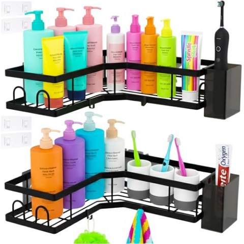 Półka łazienkowa narożna- zestaw 2szt. Ruhhy 27092