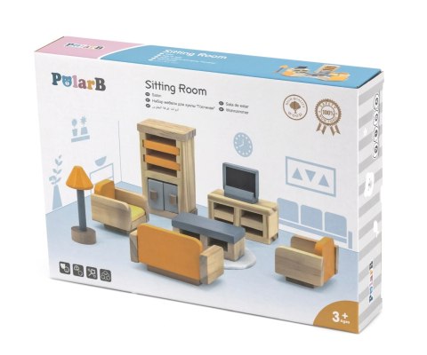 Viga 44037 PolarB Zestaw mebelków - pokój dzienny z telewizorem