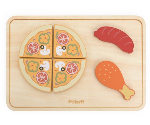 Viga 44260 PolarB Drewniana kuchenka - piekarnik i zestaw ciastek