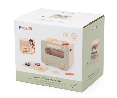 Viga 44260 PolarB Drewniana kuchenka - piekarnik i zestaw ciastek