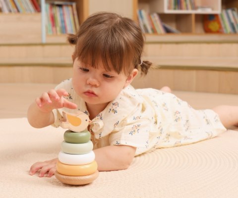 Viga 44298 PolarB Drewniana wieża do układania - Ptaszek