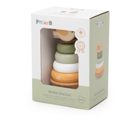 Viga 44298 PolarB Drewniana wieża do układania - Ptaszek
