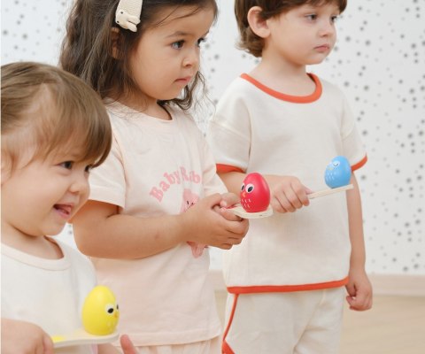 Viga 44788 Drewniana gra zręcznościowa - jajka na łyżkach