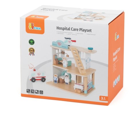 Viga 44802 Drewniany szpital z akcesoriami