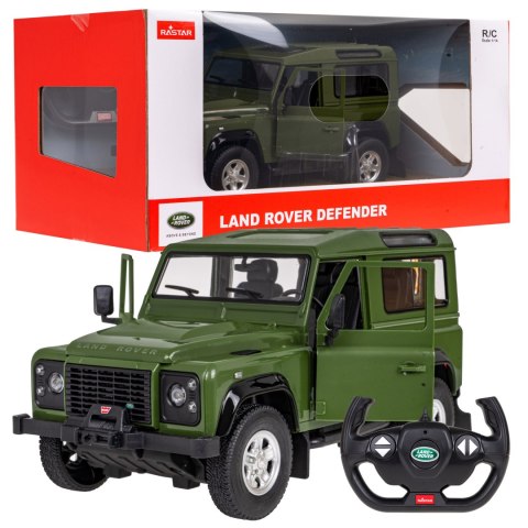 Autko zdalnie sterowany Land Rover Defender RASTAR Zielony Samochód auto zdlanie sterowane
