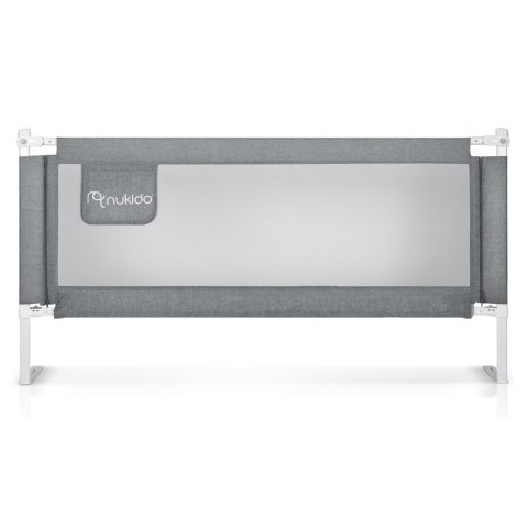 Barierka ochronna do łóżka zabezpieczająca bramka blokada 200 cm Nukido NK-227 szara