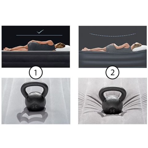 Materac welurowy dmuchany 191 x 99 cm Intex 64101