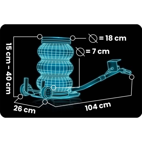 Podnośnik samochodowy pneumatyczny 3,5 t Humberg HM-382