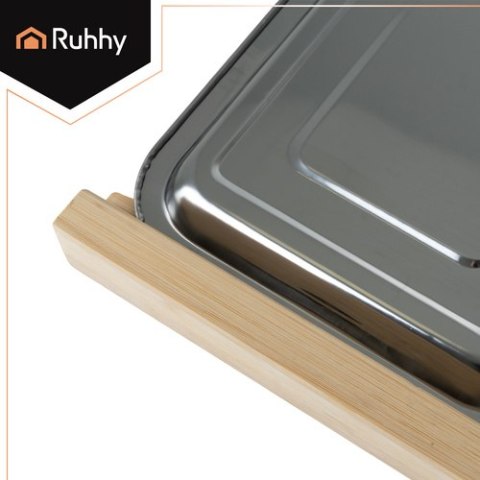 Deska bambusowa z pojemnikami Ruhhy 25707