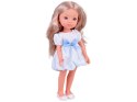 Lovely Girl Lalka blondynka z długimi włosami w białej sukience 33cm