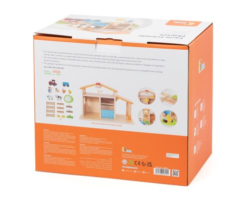 Viga 44804 Drewniana farma z akcesoriami