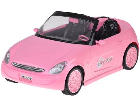 Zdalnie Sterowany Samochód Różowy Cabrio Duże Auto ze Światłami RC0713