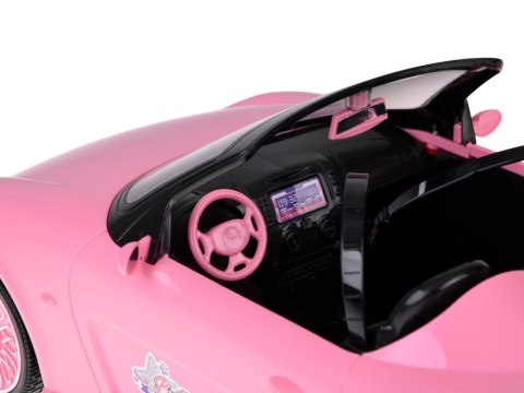Zdalnie Sterowany Samochód Różowy Cabrio Duże Auto ze Światłami RC0713