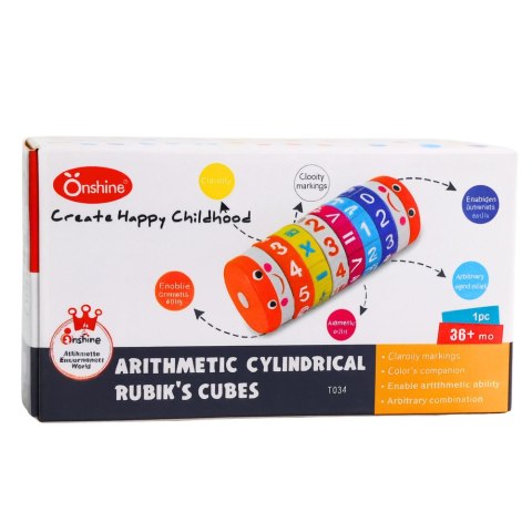 Edukacyjny Walec Matematyczny Dla Dzieci Układanka Nuka Liczenia