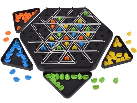 Gra strategiczna Szachy łańcuchowe - zajmij jak najwięcej trójkątów!