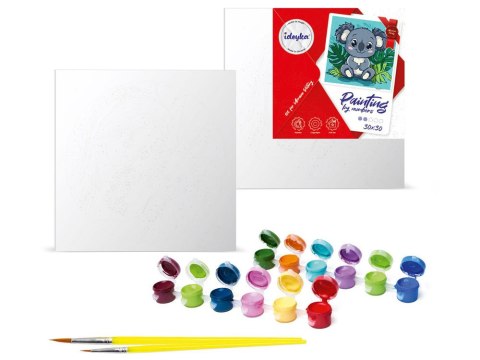 Malowanie po numerach dla dzieci 30x30cm KHO1270 Wesoła koala AP0086