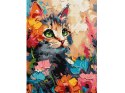 Zestaw do malowania po numerach 30x40cm KHO6598 Puszysty kot AP0094