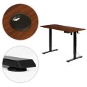 Biurko elektryczne stojące 120x60 cm regulacja wysokości 72-117 cm ModernHome