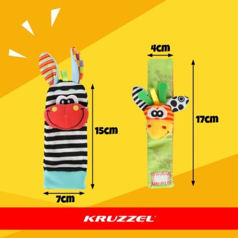 Grzechotki dla dzieci - zestaw 4szt. Kruzzel 25068
