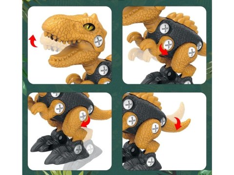 Klocki Konstrukcyjne DINOZAUR Do Skręcania I Rozkręcania Zestaw Klocków 36 El.