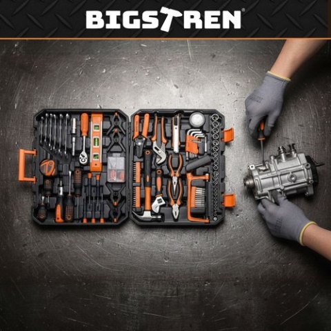 Zestaw narzędzi w walizce 168el. Bigstren 26475